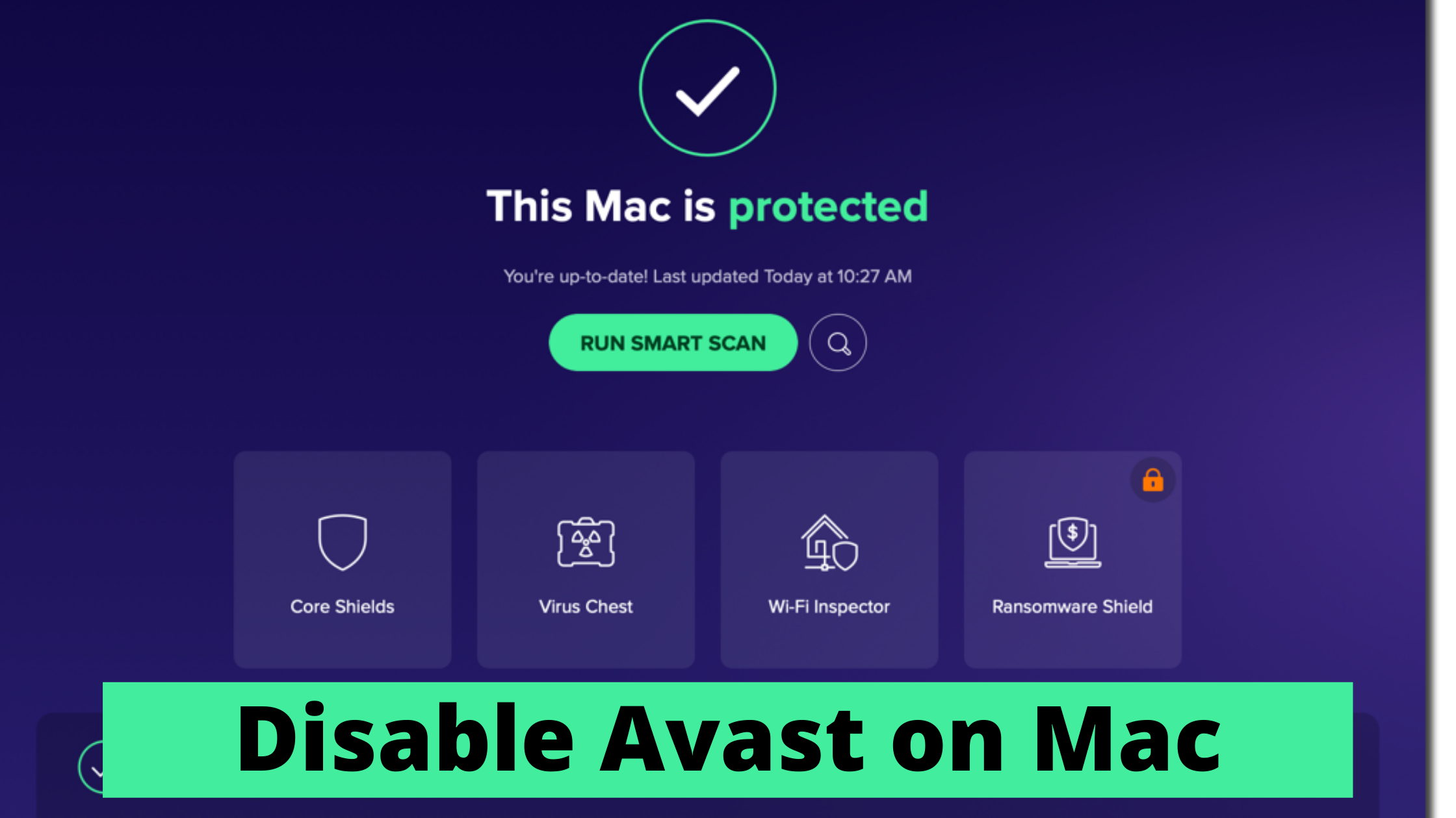 can avast for mac scan one file